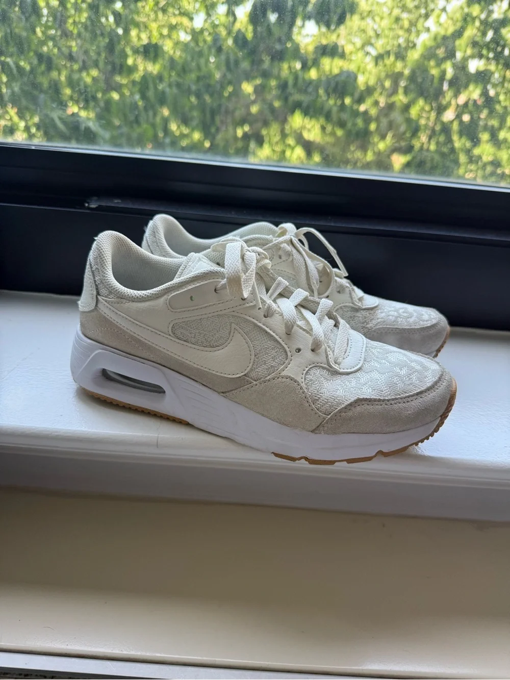 Nike Women's Sneakers off white and lace